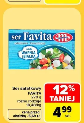 Ser sałatkowy Favita promocja w Carrefour Market