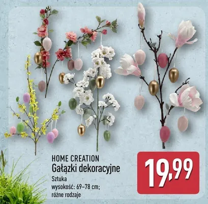 Gałązki dekoracyjne promocja w Aldi