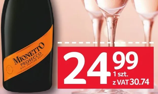 Mionetto Prosecco 750 ml promocja w Selgros