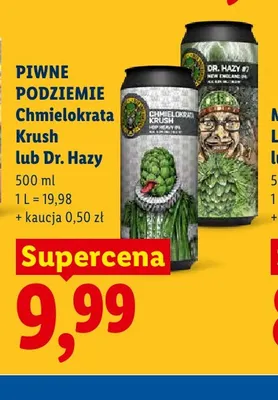 Piwo Piwne Podziemie Chmielokrata Krush promocja w Lidl