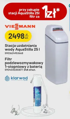 Stacja uzdatniania wody AquaStilla 25 l Viessmann promocja w Castorama