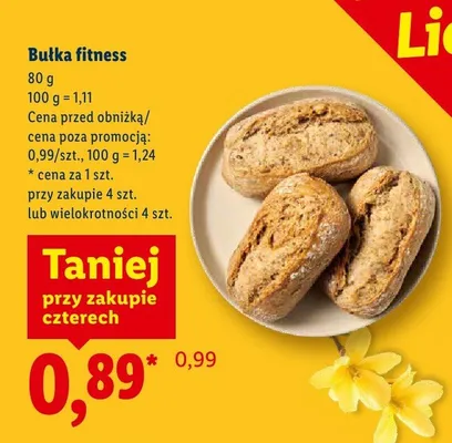Bułka fitness promocja w Lidl