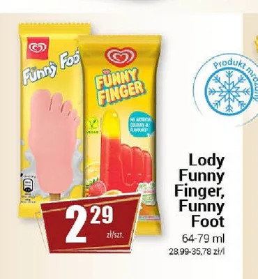 Lody Algida Funny Finger promocja w Premium Nasz Sklep