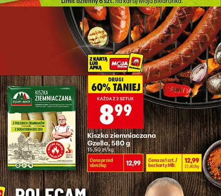Kiszka ziemniaczana Gzella promocja w Biedronka
