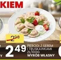 Pierogi z serem i truskawkami promocja w Wafelek