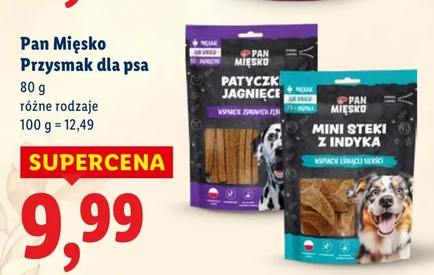 Przysmak dla psa Pan Mięsko Przysmak dla psa promocja w Lidl