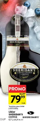 Likier sheridan’s coffee promocja w Intermarche