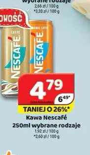 Kawa mrożona Nescafé — wariant nieczytelny promocja w Delfin