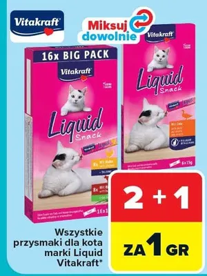 Liquid Snack przysmaki dla kota promocja w Carrefour
