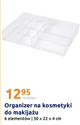Organizer na kosmetyki do makijażu 6 elementów 30 x 22 x 4 cm promocja w Action