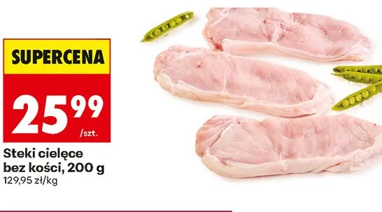 Steki cielęce bez kości promocja w Biedronka