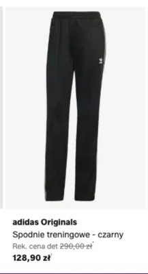Spodnie treningowe czarne Adidas Originals promocja w Lounge by Zalando
