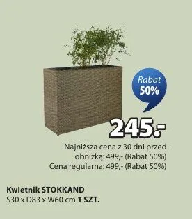 Kwietnik Stokkand promocja w Jysk