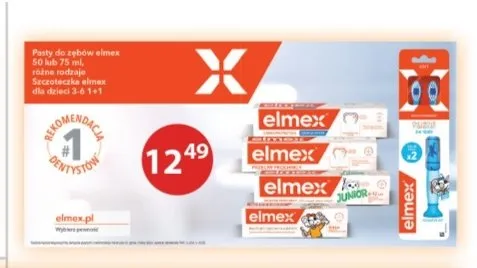 Szczoteczka do zębów dla dzieci Elmex 2-pak promocja w Drogerie Laboo
