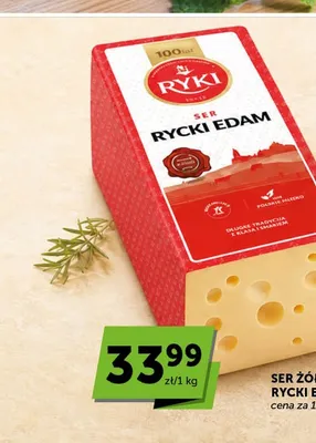 Ser żółty Rycki Edam promocja w Groszek