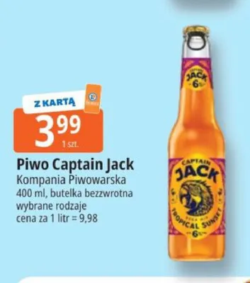 Piwo Captain Jack Tropical Sunset 400ml promocja w Leclerc