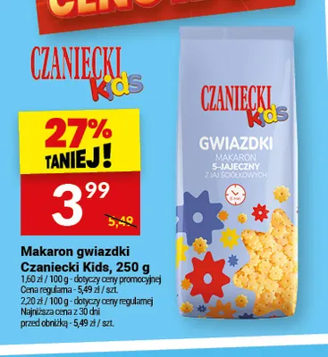 Makaron gwiazdki Czaniecki Kids promocja w Twój Market