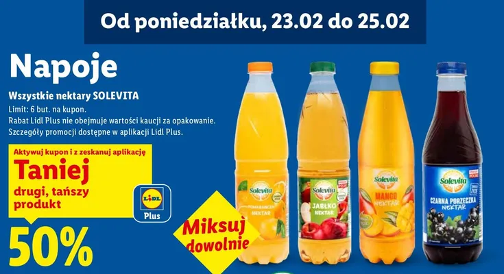 Nektar wszystkie smaki promocja w Lidl