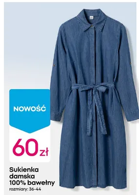 Sukienka damska 100% bawełny promocja w Pepco