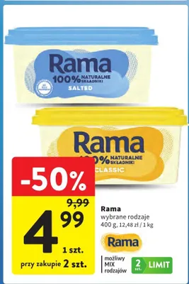 Rama wybrane rodzaje promocja w Intermarche