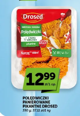 Polędwiczki panierowane pikantne Drosed promocja w Groszek