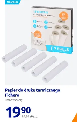 Papier do druku termicznego Fichero promocja w Action