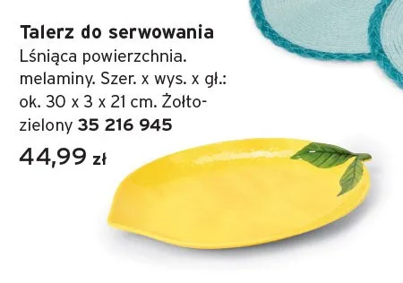 Talerz do serwowania ok. 30x3x21cm promocja w Tchibo