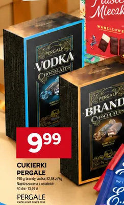 Cukierki Pergalė vodka promocja w Stokrotka