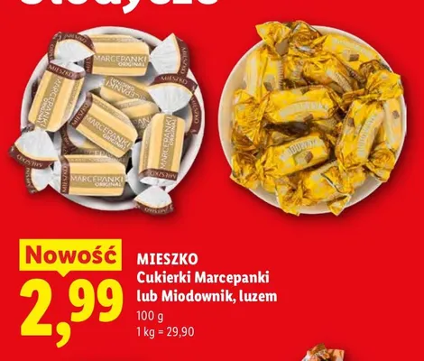 Cukierki Marcepanki luzem Mieszko promocja w Lidl