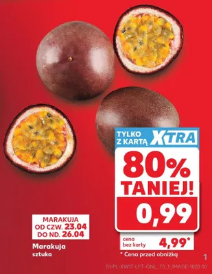 Marakuja sztuka promocja w Kaufland