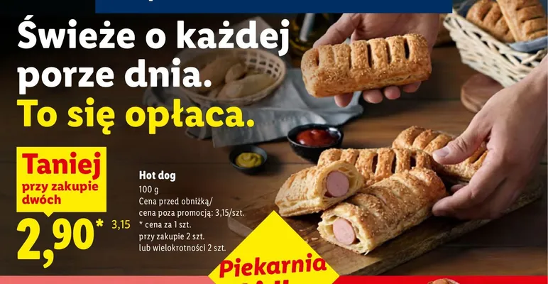 Hot dog Piekarnia Lidla promocja w Lidl