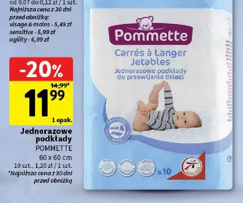 Jednorazowe podkłady promocja w Intermarche