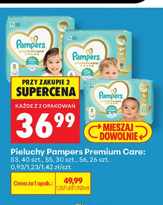 Pieluchy Pampers Premium Care S5 promocja w Biedronka