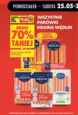 Parówki Kraina Wędlin promocja w Biedronka