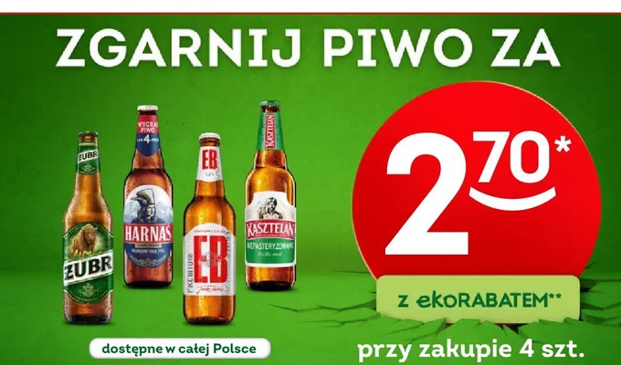 Piwo Harnaś Jasne Pełne promocja w Żabka