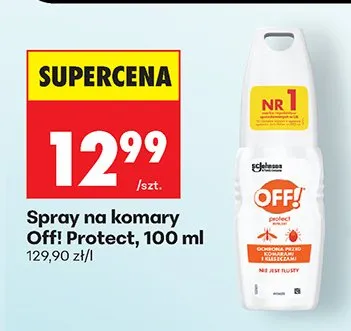Spray na komary Protect promocja w Biedronka