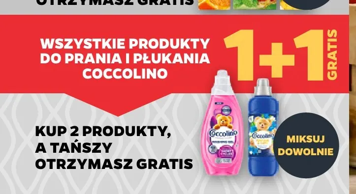 Płyn do płukania tkanin Coccolino promocja w Netto