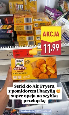 Serki Frosta Air Fryer Cheesery pomidor i bazylia promocja w Aldi
