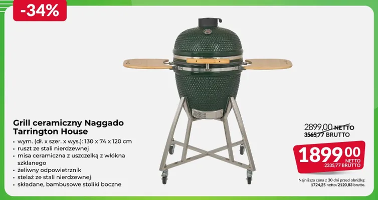 Grill ceramiczny Naggado Tarrington House promocja w Makro