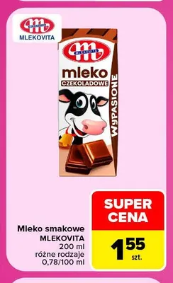 Mleko smakowe Mlekovita promocja w Carrefour Market