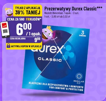 Prezerwatywy Durex Classic promocja w POLOmarket