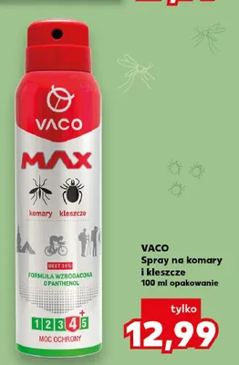 Spray na komary i kleszcze VACO MAX promocja w Kaufland