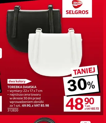 Torebka damska promocja w Selgros