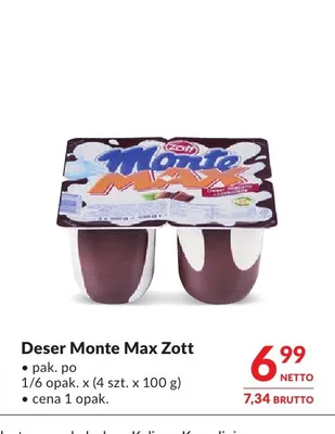 Deser Monte Max Zott 4-pak promocja w Makro
