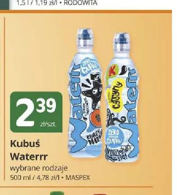 Woda smakowa Kubuś Waterrr Malina promocja w Marketvita