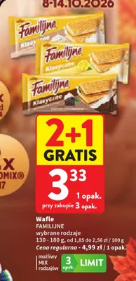 Wafle Familijne promocja w Intermarche