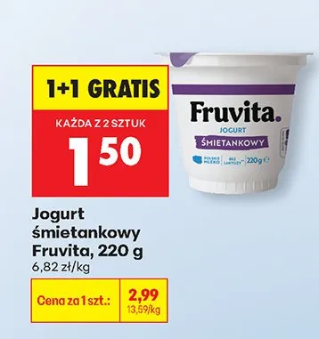 Jogurt śmietankowy promocja w Biedronka