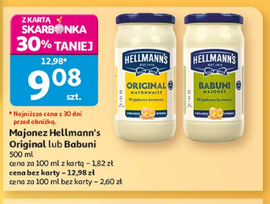 Majonez Hellmann's Babuni promocja w Auchan