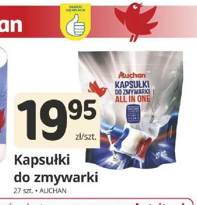 Kapsułki do zmywarki Auchan All in One promocja w Marketvita