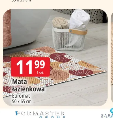 Mata łazienkowa Euromat 50x65cm promocja w Leclerc